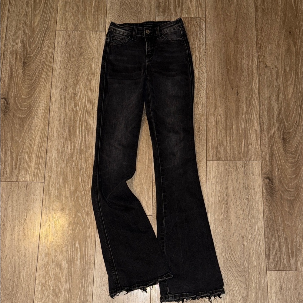 Flying Monkey High Rise Bootcut Size 23 Black Denim